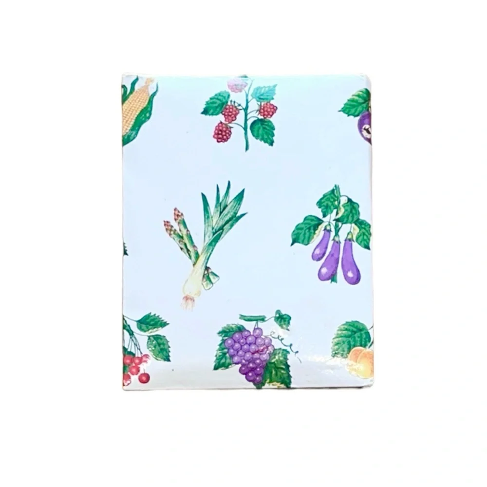 Vintage Garden Fruit / Veggie Printed Soft Double Oval Foldable Picture Frame